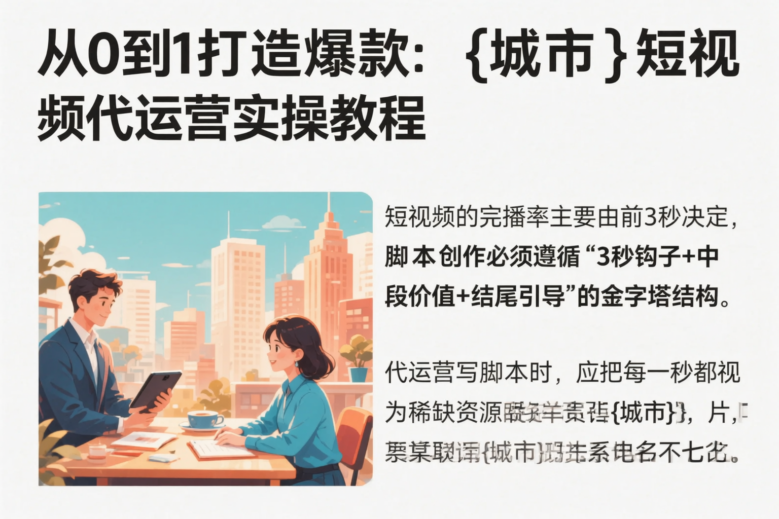 从0到1打造爆款：保山短视频代运营实操教程
