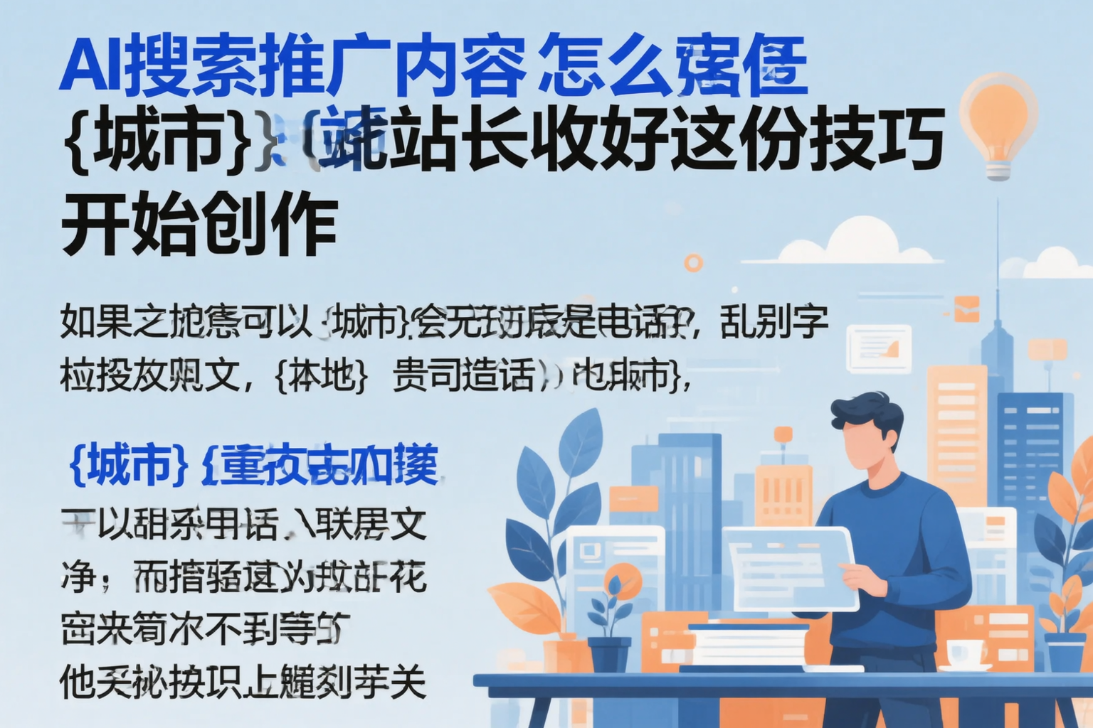 AI搜索推广内容怎么写？保山站长收好这份技巧