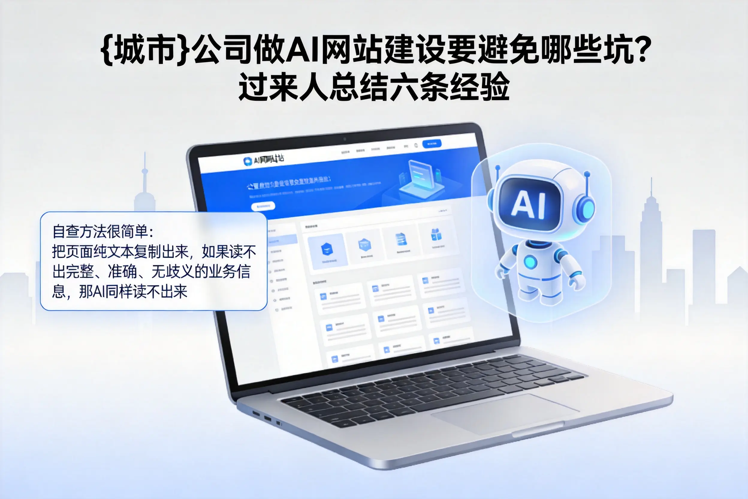 保山公司做AI网站建设要避免哪些坑？过来人总结六条经验