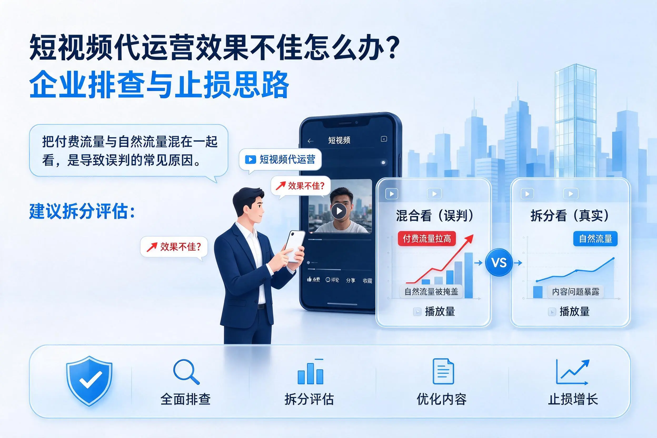 短视频代运营效果不佳怎么办？保山企业排查与止损思路