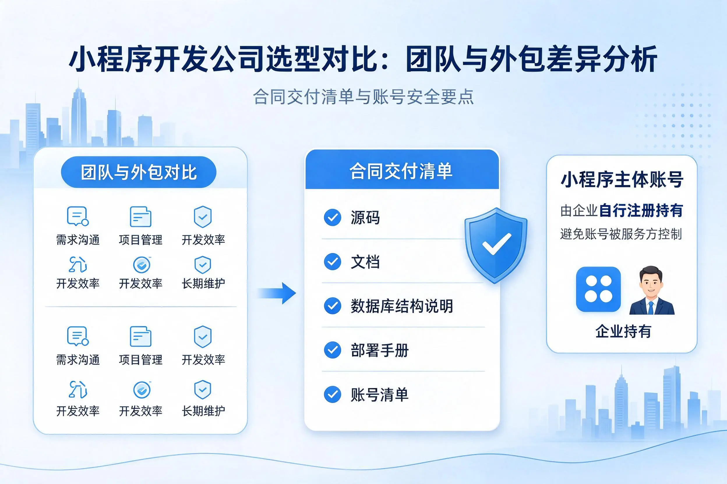 保山小程序开发公司选型对比：团队与外包差异分析