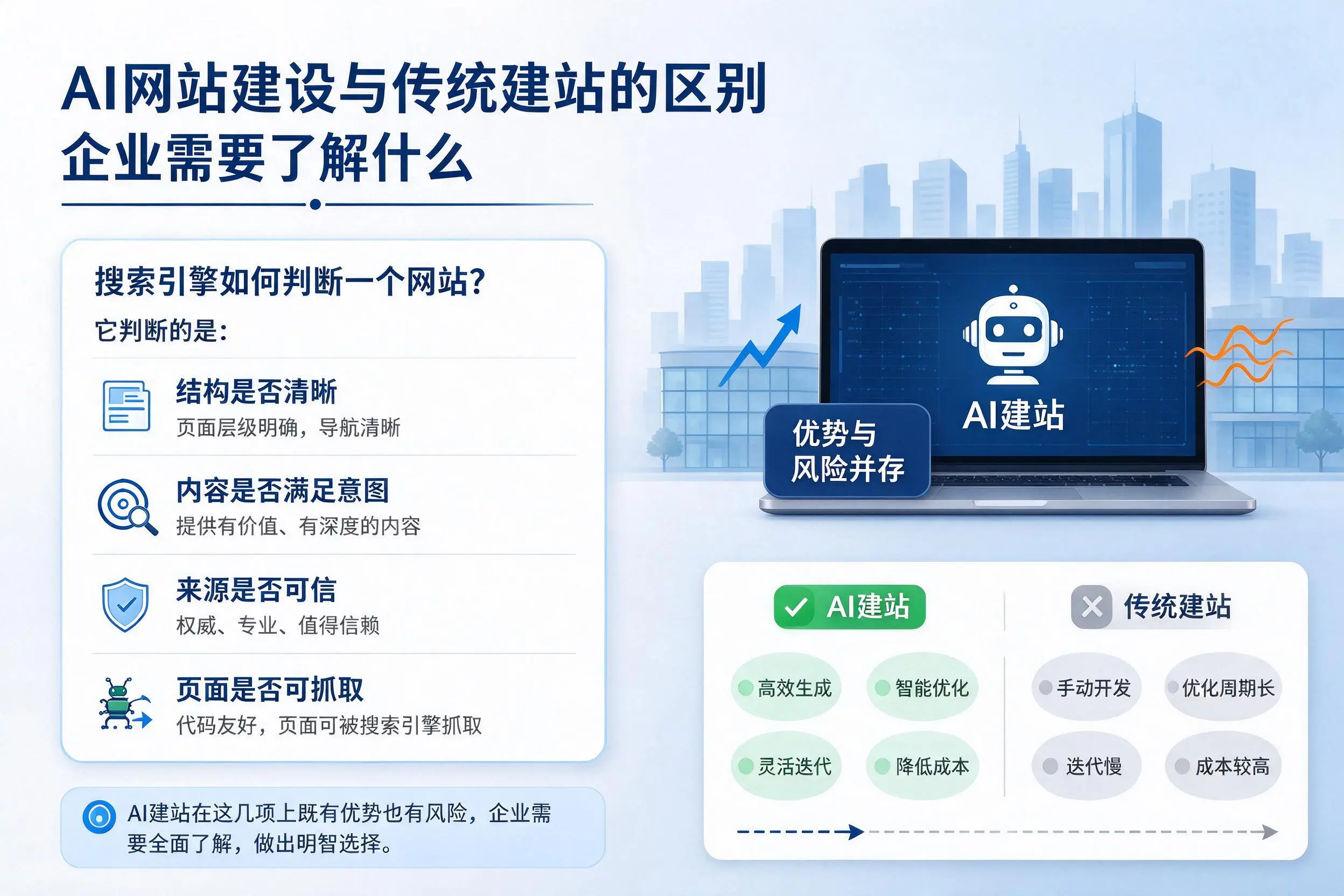 AI网站建设与传统建站的区别，保山企业需要了解什么
