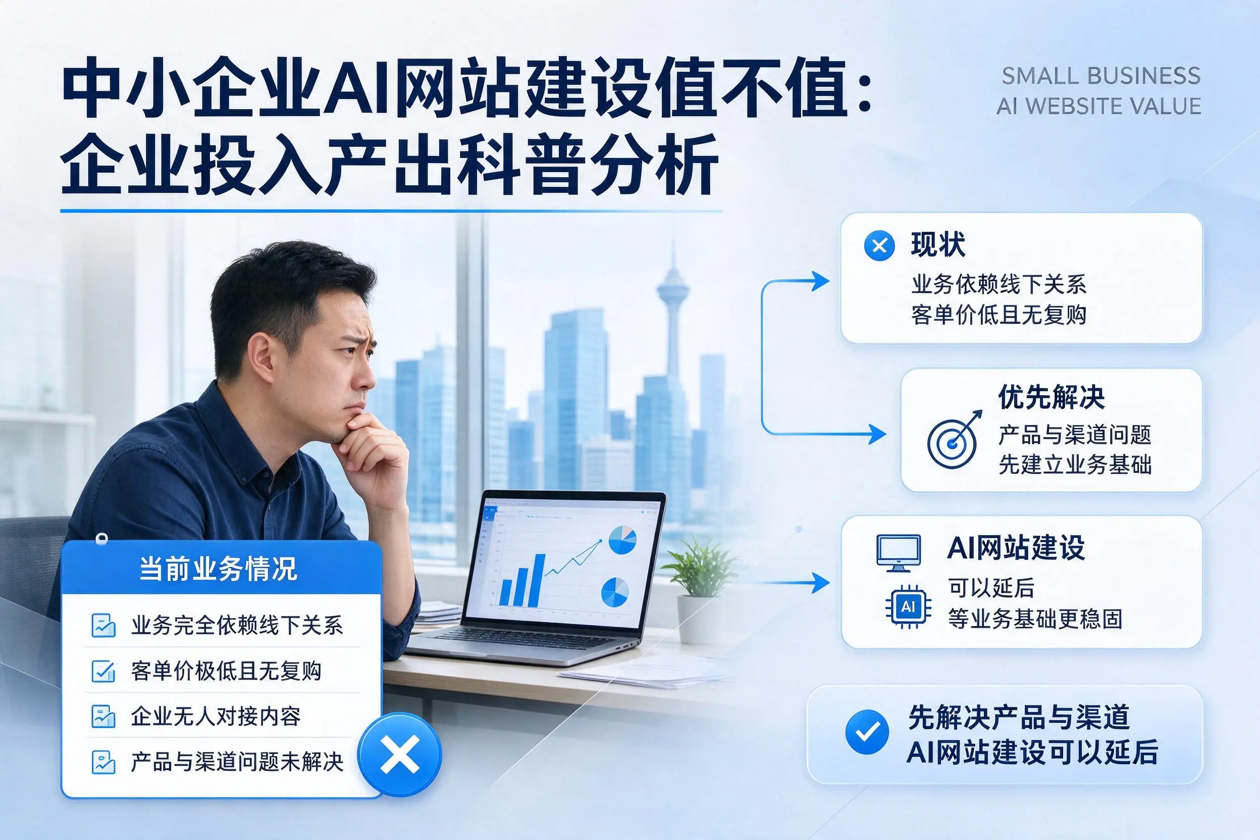 中小企业AI网站建设值不值：保山企业投入产出科普分析