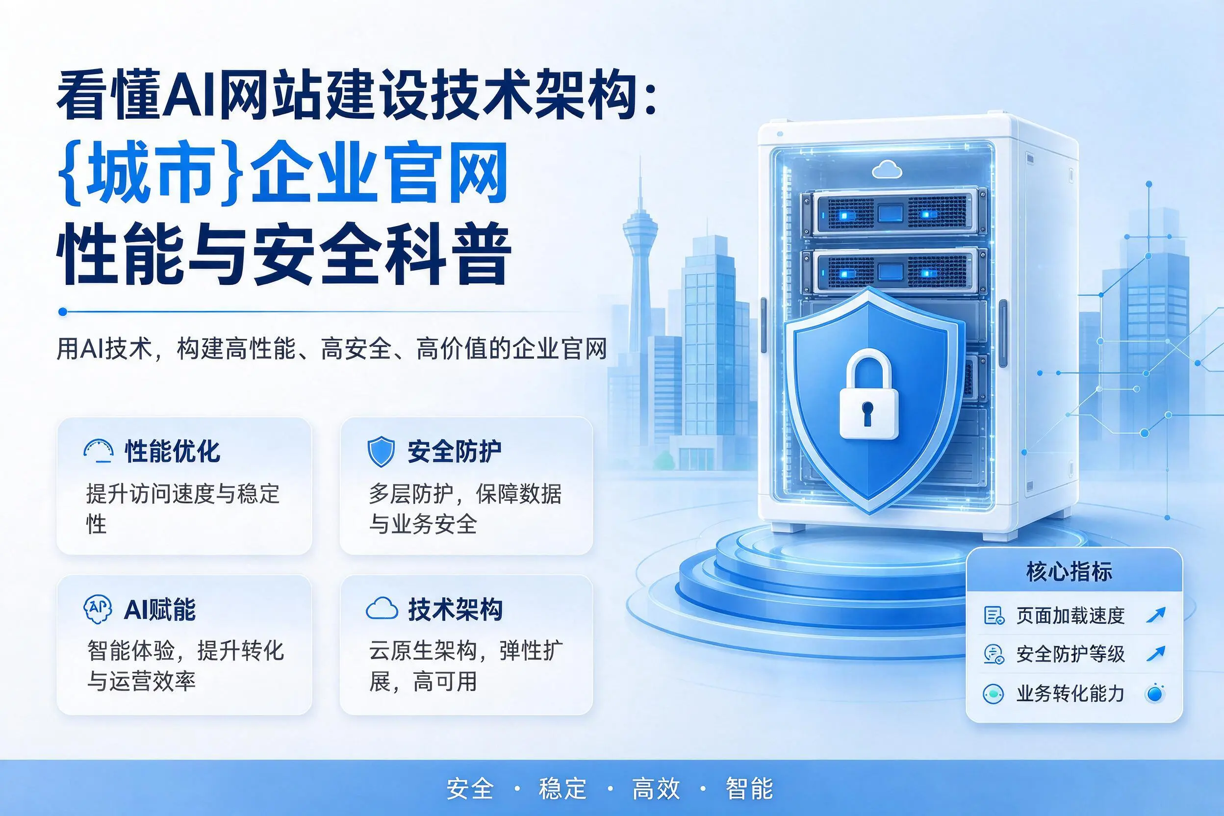 看懂AI网站建设技术架构:保山企业官网性能与安全科普
