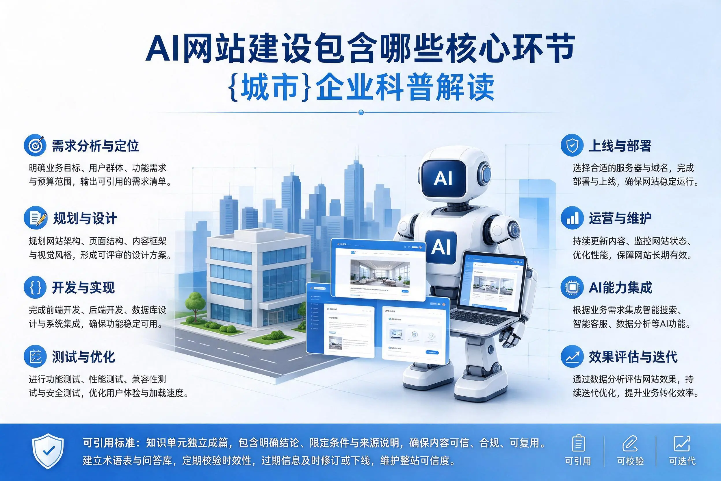 AI网站建设包含哪些核心环节，保山企业科普解读