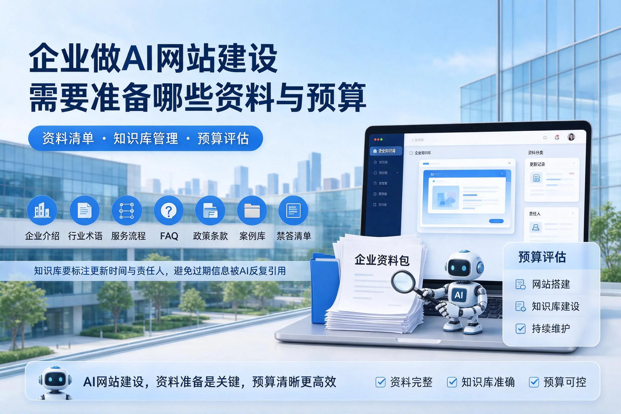 保山企业做AI网站建设需要准备哪些资料与预算